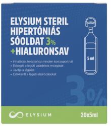 Elysium steril hipertóniás sóoldat 3% + hialuronsav 20x5ml