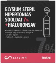 Elysium steril hipertóniás sóoldat 7% + hialuronsav 20x5ml