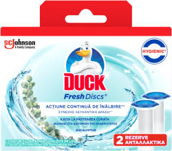 DUCK Odorizant toaleta rezerva cu gel Fresh Discs Eucalipt Duck, 12 discuri (5000204791716)