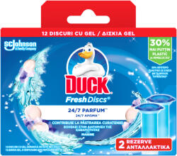 DUCK Rezerve odorizant gel pentru vasul toaletei Duck Fresh Discs Marine, 12 discuri (5000204608588)