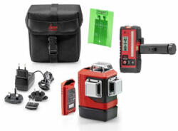 Leica L6Gs-1 + RGR200 Verde nivela laser cu linii Raza de masurare: 0 - 70 m | Cu acumulator si incarcator | In cutie de carton original (918977+866090)