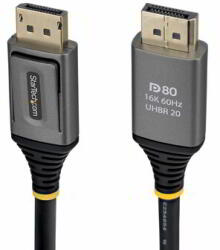 StarTech - 1, 5 m-es DisplayPort 2.1 kábel, VESA tanúsítvánnyal - DP21V-150C-DP80-CBL (DP21V-150C-DP80-CBL)