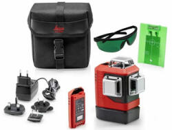 Leica L6Gs-1 + GLB 10G Verde nivela laser cu linii Raza de masurare: 0 - 70 m | Cu acumulator si incarcator | In cutie de carton original (918977+772796)