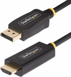 StarTech - 3 m-es DisplayPort - HDMI adapterkábel, 4K 60Hz HDR - 3M-DP-HDMI-4K60-HDR (3M-DP-HDMI-4K60-HDR)