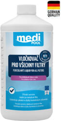 mediPOOL Floculant lichid pentru toate tipurile de filtre, 1, 0 l
