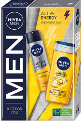 Nivea Set cadou barbati: Deodorant spray Nivea Men Active Energy, 150 ml + Gel de dus Nivea Men Active Energy, 250 ml (9005800372235)