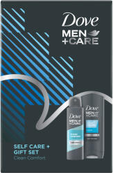 Dove Set Dove Men+Care Self Care Clean Comfort: Antiperspirant spray, 150 ml + Gel de dus, 250 ml (8720182316561)