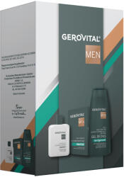 Gerovital Set cadou Gerovital Men: Lotiune dupa Ras Mentol, 100 ml + Gel de dus Revigorant 3 in 1, 400 ml (5943000072149)