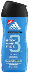 Adidas Gel de dus 3 in 1 adidas After Sport pentru corp, par si fata, Barbati, 250 ml (3607340721984)