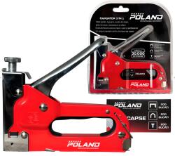 Poland Capsator Tapiterie 3 A n 1 , Compatibil cu Capse U, T E i Standard, Reglaj Forta, 600 Capse Incluse