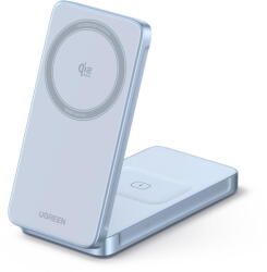UGREEN Incarcator Wireless Ugreen MagFlow 2-in-1 Qi2.2, 25W, Albastru (W756-55963)