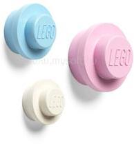 NHG LEGO Fali akasztó szett, fehér, kék, rózsaszín (NHG_40161736) (NHG_40161736)