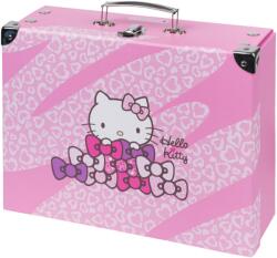 Baagl Összecsukható bőrönd iskolába, Hello Kitty Sweet Leopard fém rátétekkel (A-36795)