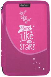 Herlitz Penar neechipat Herlitz, 3 fermoare, dimensiune 20 x 6 x 13 cm, motiv Stars (400211298) Penar