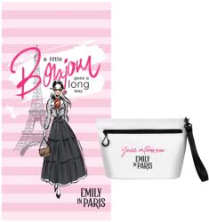 Emily in Paris Prosop Plajă EMILY IN PARIS Print 70x150cm Roz cu Husă (4969) Prosop