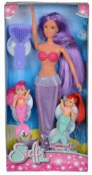 Simba Toys Set de joaca Steffi Love Mermaid Twins, cu corp mov Papusa