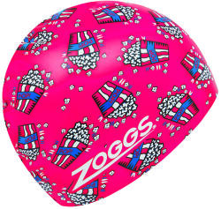 Zoggs Silicone Printed úszósapka, piros popcorn