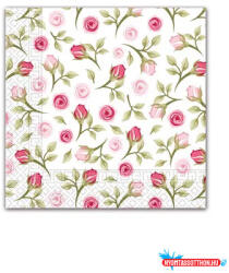 Virág Rózsás Romantic Roses szalvéta 20 db-os 33x33 cm (JAV_PNN85841)