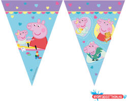 Peppa Malac With Love zászlófüzér 2, 3 m FSC (JAV_PNN98431)