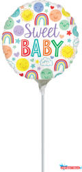 Baby Színes Sweet baby mini fólia lufi 23 cm (WP) (JAV_DPA4166209)
