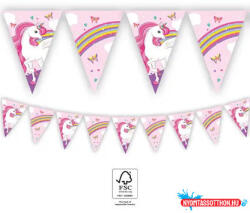 Unikornis Rainbow Colors zászlófüzér FSC 2, 3 m (JAV_PNN93763)