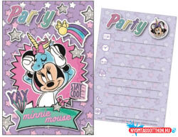 Disney Minnie Unicorn party meghívó (JAV_ARJ018765C)