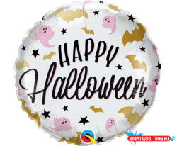 Halloween Happy Halloween Bats, Ghosts fólia lufi 46 cm (JAV_MLG150064)