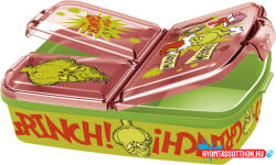 A Grincs Christmas Mischief több rekeszes uzsonnás doboz, szendvicsdoboz (JAV_STF33720)
