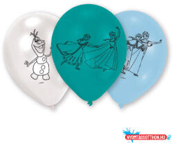 Disney Jégvarázs Ice léggömb, lufi 6 db-os 9 inch (22, 8 cm) (JAV_DPA999231)