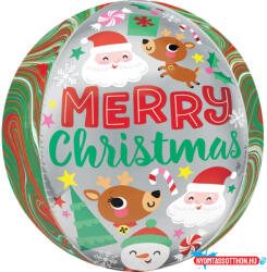 Karácsony Merry Christmas Festive Friends gömb fólia lufi 40 cm (JAV_DPA4204001)