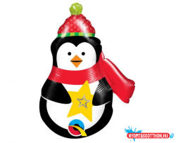 Pingvin Scarf fólia lufi 36 cm (WP) (JAV_MLG443459)