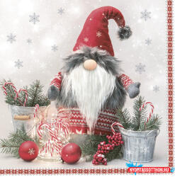 Karácsony Karácsonyi Scandinavian Gnome szalvéta 20 db-os 33x33 cm (JAV_PKK047419)