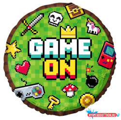 Gamer Játék Game On fólia lufi 45 cm (JAV_MLG148237)