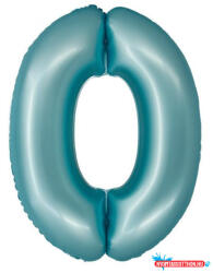 Számok Kék 0-ás Light Blue Mat szám fólia lufi 76 cm (JAV_MLG157895)