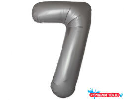 Számok Matt ezüst 7-es Moonlight szám fólia lufi 76 cm (WP) (JAV_MLG333473)