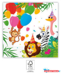 Dzsungel Balloons szalvéta 20 db-os 33x33 cm FSC (JAV_PNN93782)