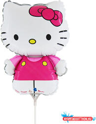 Hello Kitty Fuxia mini fólia lufi 35 cm (WP) (JAV_GBBL647F)