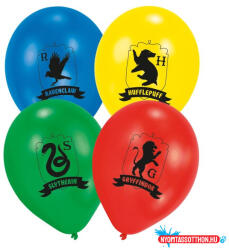 Harry Potter Houses léggömb, lufi 6 db-os 11 inch (27, 5 cm) (JAV_DPA9915084)