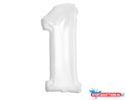 Számok Fehér B&C White 1-es szám fólia lufi 92 cm (JAV_MLG189308)