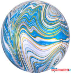  Blue Colorful gömb fólia lufi 40 cm (JAV_DPA4139401)