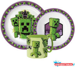 Minecraft The Movie étkészlet, micro műanyag szett bögrével 265 ml (JAV_JVL33369)