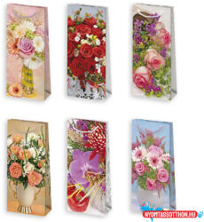 Virág Colorful papír ajándéktasak, ajándékzacskó 10x22x6 cm (JAV_PKK767783)