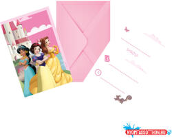 Disney Hercegnők Create Your World party meghívó 6 db-os FSC (JAV_PNN97264)