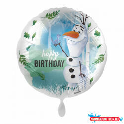 Disney Jégvarázs Olaf Happy Birthday fólia lufi 43 cm (JAV_NPR163373)