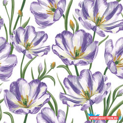 Virág Tulipán Watercolour Violet szalvéta 20 db-os 33x33 cm (JAV_PKK770790)