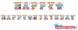 Mancs Őrjárat Color Paws Happy Birthday felirat 180 cm (JAV_DPA9914241)