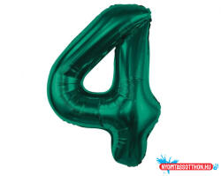 Számok Zöld B&C Bottle Green 4-es szám fólia lufi 85 cm (JAV_MLG190243)