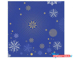 Karácsony Karácsonyi Navy Blue Snowflakes szalvéta 20 db-os 33x33 cm (JAV_MLG169133)
