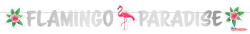 Flamingó Flamingo Paradise papír felirat 135 cm (JAV_DPA9903332)