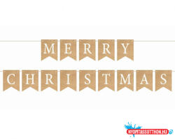 Karácsony Merry Christmas Brown felirat 250 cm (JAV_MLG169263)